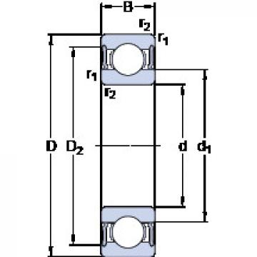 Подшипник 61810-2RS1 SKF