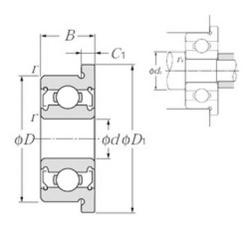 Подшипник FLBC8-14ZZ NTN