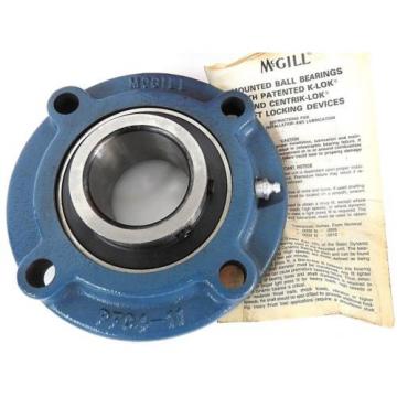 NIB MCGILL NYLA-K PFC4-35-2 BEARING TRAKROL 2IN BORE DIA FLANGED 4 MOUNT