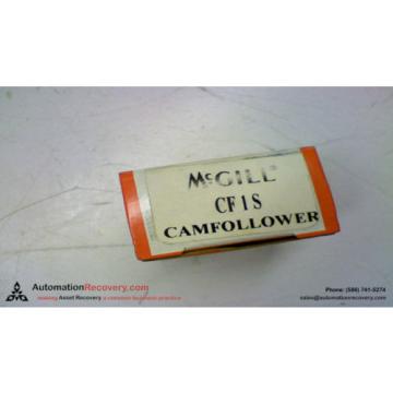 MCGILL CF1S CAM FOLLOWER 1&#034; ROLLER DIAMETER 7/16&#034; STUD DIAMETER, NEW #103631