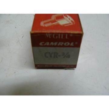 NEW MCGILL CYR-3/4 ROLLER BEARING YOKE CAM FOLLOWER 3/4INCH