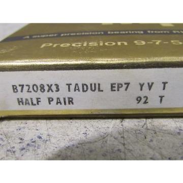 Fafnir   500TQO640A-1   RHP7208 B7208X3 TADUL EP7 Super Precision Bearing Tapered Roller Bearings