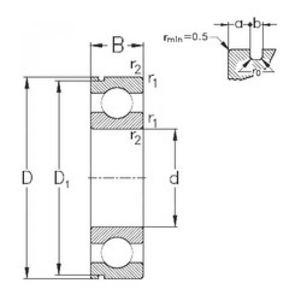 Подшипник 6308-N NKE #1 image