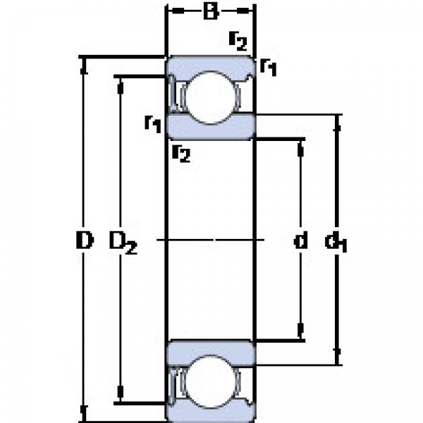 Подшипник 6008-RZ SKF #1 image