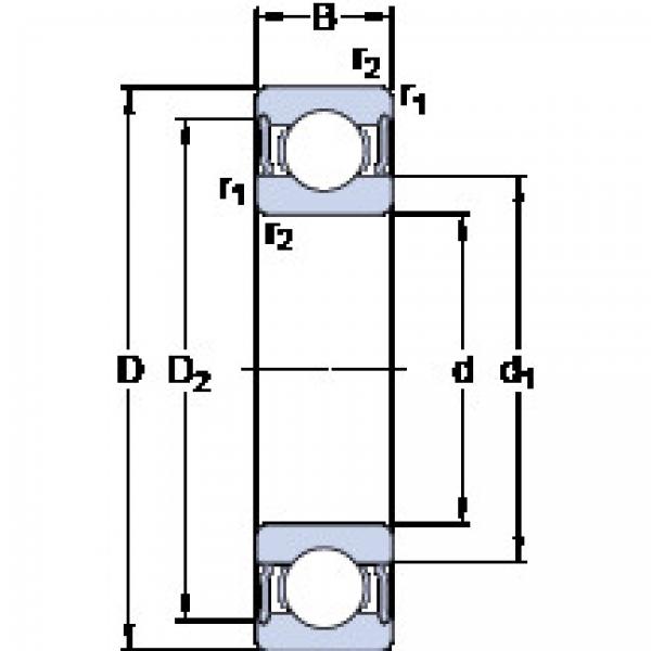 Подшипник 61810-2RS1 SKF #1 image