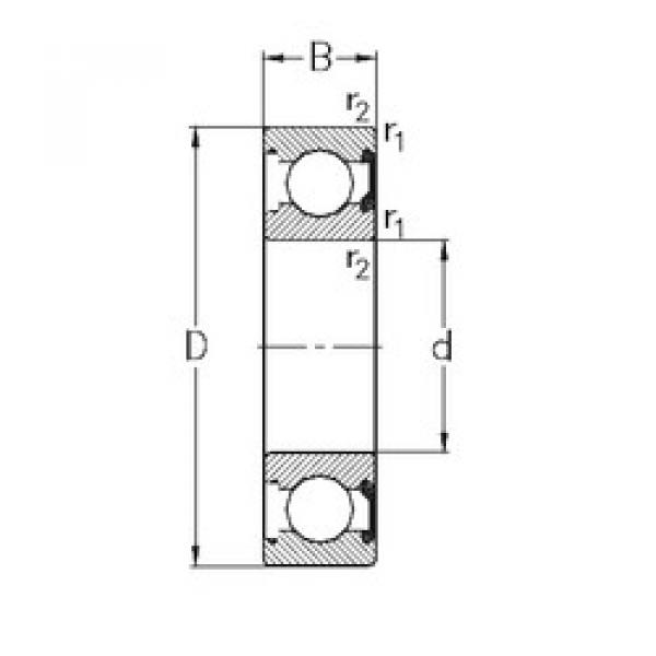 Подшипник 626-2RSR NKE #1 image