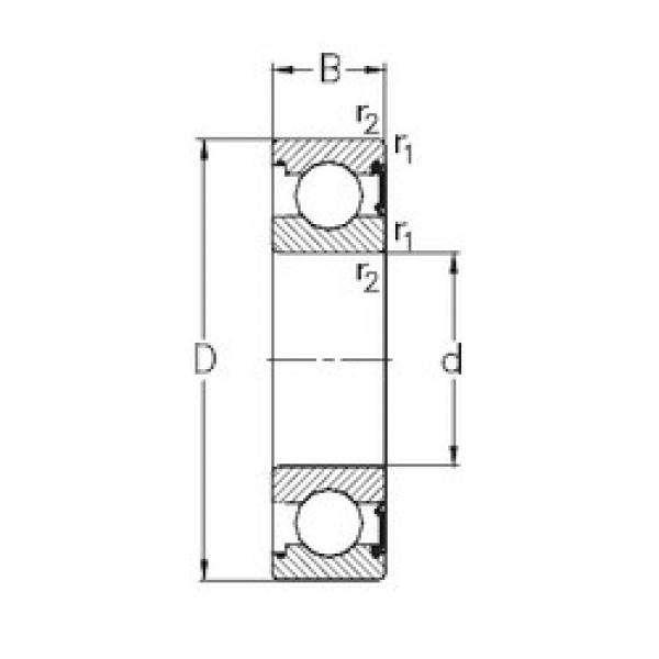 Подшипник 6014-RSR NKE #1 image