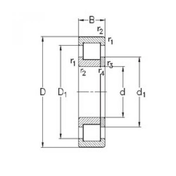 Подшипник NUP324-E-M6 NKE #1 image