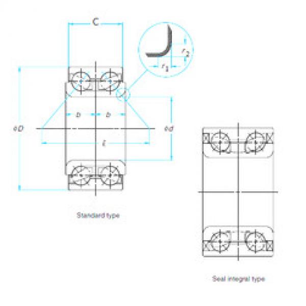 Подшипник DAC428045AW KOYO #1 image