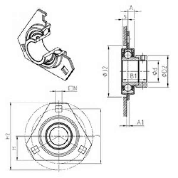 Подшипник ESPFT205 SNR #1 image