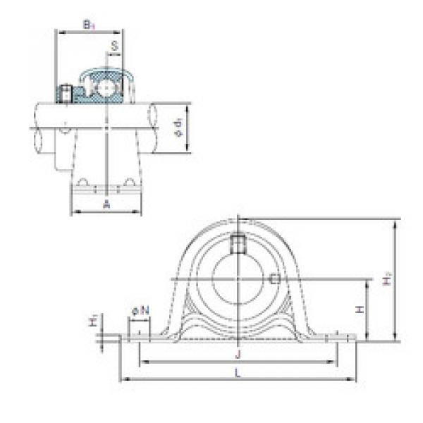 Подшипник UCF315 NACHI #1 image