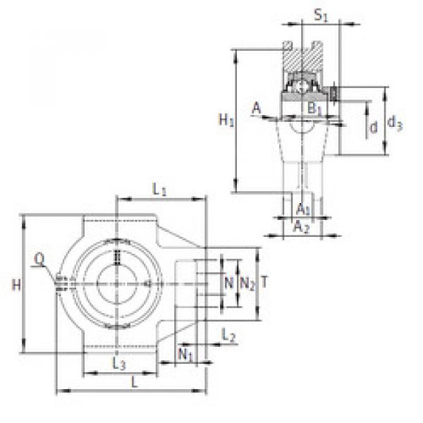 Подшипник RTUE65-214 INA #1 image