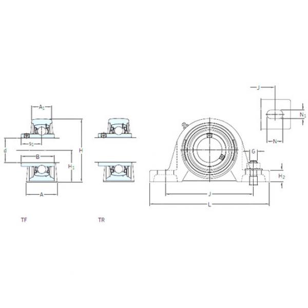 Подшипник SYM 1.11/16 TF SKF #1 image