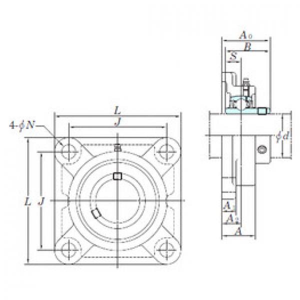 Подшипник UCF319 KOYO #1 image