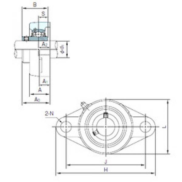 Подшипник UCFL208 NACHI #1 image