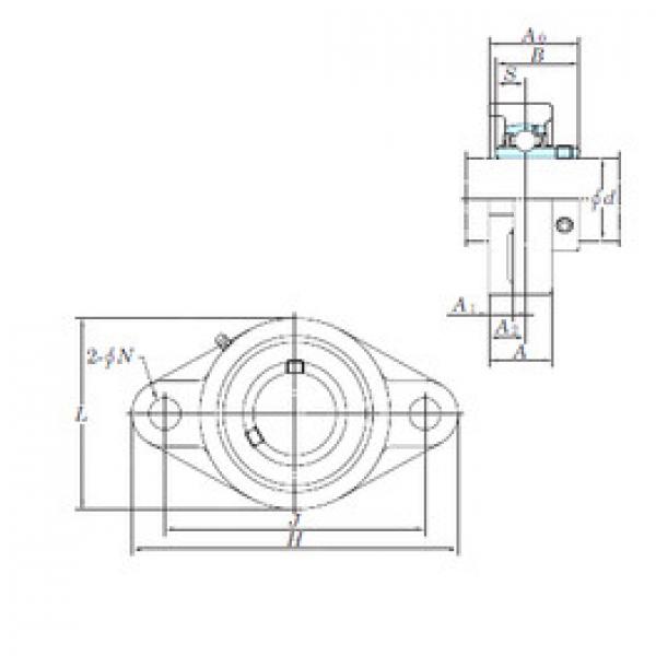 Подшипник UCFL207-22E KOYO #1 image