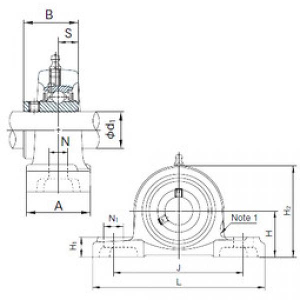 Подшипник UCP208 NACHI #1 image