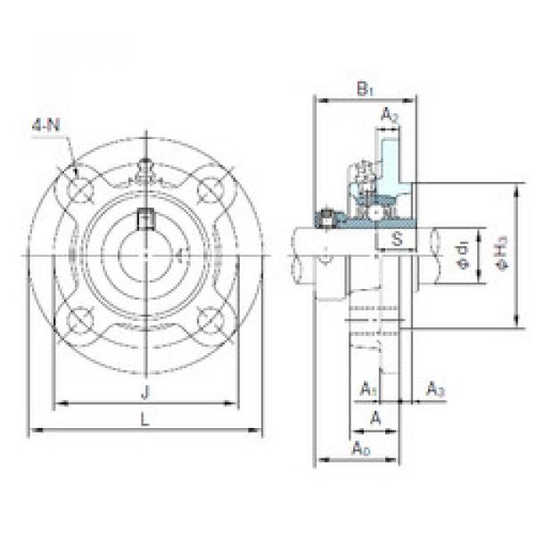 Подшипник UGFC209 NACHI #1 image