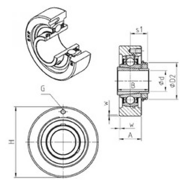 Подшипник UKC308H SNR #1 image