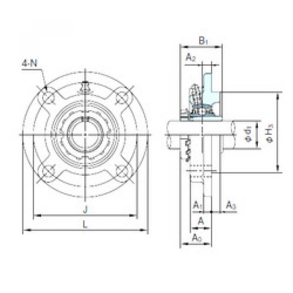 Подшипник UKFCX08+H2308 NACHI #1 image